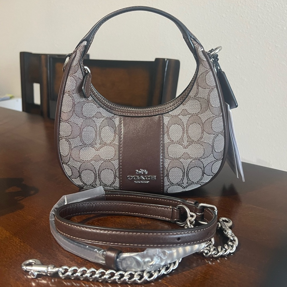Coach Carmen Mini Crossbody In Signature Jacquard